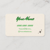 Minimalistische retro-Visitekaartjes Visitekaartje (Achterkant)