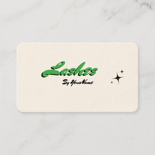 Minimalistische retro-Visitekaartjes Visitekaartje (Voorkant)