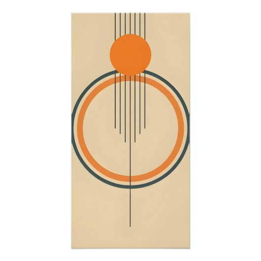 Minimalistische Retro Wall Art Perfect Poster (Voorkant)