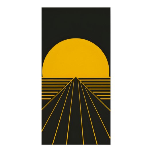 Minimalistische Retro Wall Art Perfect Poster (Voorkant)