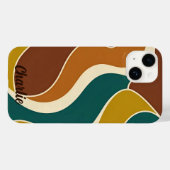 Minimalistische Retro Waves Hoesje-Mate iPhone Cas Case-Mate iPhone Case (Achterkant (horizontaal))