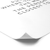 Minimalistische retro zon hoe groot is mama's buik poster (Hoek)