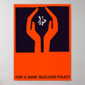 Minimalistische revisie voor een gezond nucleair b poster (Voorkant)