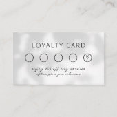 Minimalistische Reward Kaart Salon Loyalty Kaart (Voorkant)