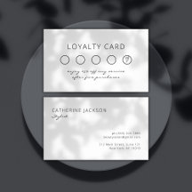 Minimalistische Reward Kaart Salon Loyalty Kaart