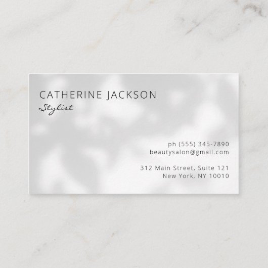 Minimalistische Reward Kaart Salon of Spa Loyalty  (Achterkant)