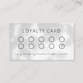Minimalistische Reward Kaart Salon of Spa Loyalty  (Voorkant)
