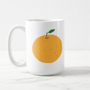 Minimalistische Rijpe Sinaasappel Fruit Keukendeco Koffiemok