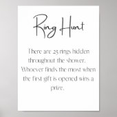 Minimalistische Ring Hunt Game Poster (Voorkant)