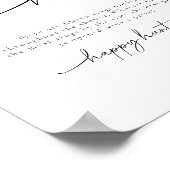 Minimalistische Ring Hunt Vrijgezellenfeest spel t Poster (Hoek)