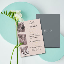 Minimalistische ringen bruiloft aankondiging