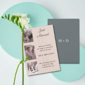 Minimalistische ringen bruiloft aankondiging