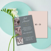 Minimalistische ringen bruiloft aankondiging