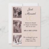 Minimalistische ringen bruiloft aankondiging (Voorkant)