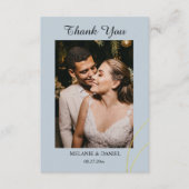 Minimalistische ringen bruiloft dank u informatiekaartje (Voorkant)