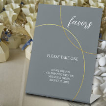 Minimalistische ringen bruiloft gunsten teken