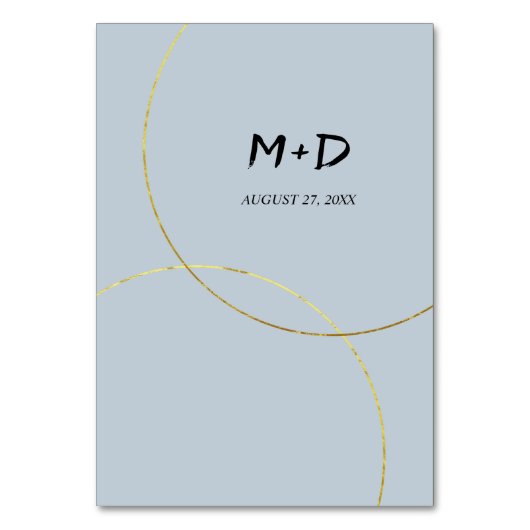 Minimalistische ringen bruiloft kaart (Achterkant)