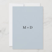 Minimalistische ringen bruiloft kaart (Achterkant)