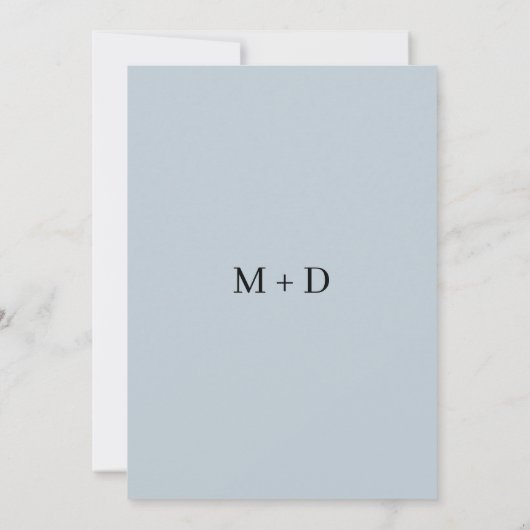 Minimalistische ringen bruiloft kaart (Achterkant)