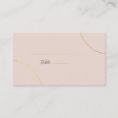 Minimalistische ringen bruiloft plaatskaartje (Voorkant)