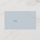 Minimalistische ringen bruiloft plaatskaartje (Voorkant)