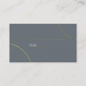 Minimalistische ringen bruiloft plaatskaartje (Voorkant)