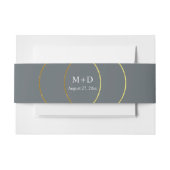 Minimalistische ringen bruiloft uitnodigingen wikkel (Voorkant Voorbeeld)