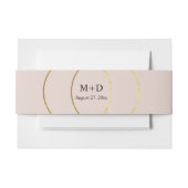 Minimalistische ringen bruiloft uitnodigingen wikkel (Voorkant Voorbeeld)