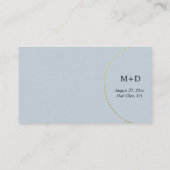 Minimalistische ringen Bruiloft Wishing Well Informatiekaartje (Achterkant)