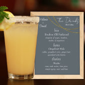 Minimalistische ringen "De Drinken" Trouwbordje Ba Poster