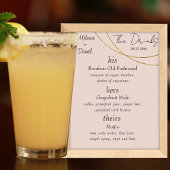 Minimalistische ringen "De Drinken" Trouwbordje Ba Poster