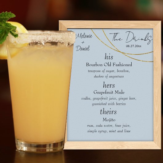 Minimalistische ringen "De Drinken" Trouwbordje Ba Poster