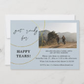 Minimalistische Ringen Engagement Party Uitnodigin Kaart (Voorkant)