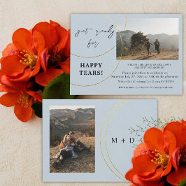 Minimalistische Ringen Engagement Party Uitnodigin Kaart