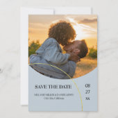 Minimalistische ringen "Save the Date" uitnodiging (Voorkant)