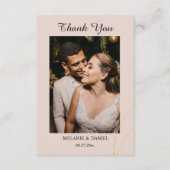 Minimalistische Ringen Trouw Dank je wel Informatiekaartje (Voorkant)