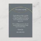 Minimalistische Ringen Trouw Dank je wel Informatiekaartje (Achterkant)