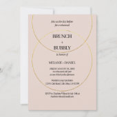 Minimalistische Rings repetitie diner uitnodiging (Voorkant)