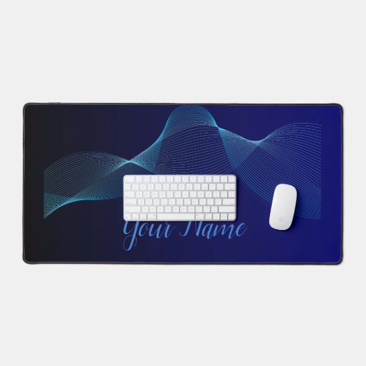 Minimalistische ritmische golven Harmonisch Levend Bureaumat (Keyboard & Muis)