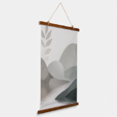 Minimalistische Rivier Hangend Wandkleed (Gebogen)