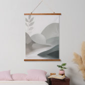 Minimalistische Rivier Hangend Wandkleed (Slaapkamer)