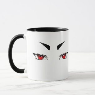Minimalistische Rode Anime Ogen Mok