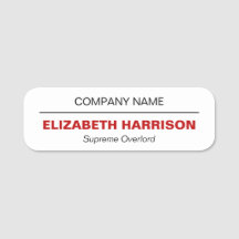 Minimalistische rode en zwarte professionele bedri