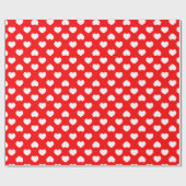 Minimalistische rode harten cadeaupapier (Vlak)