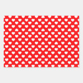 Minimalistische Rode Harten Inpakpapier Vel (Voorkant)
