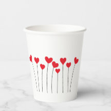 Minimalistische Rode Harten Lieve Verjaardagsfeest