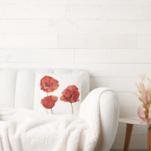 Minimalistische rode klaproos bloemen botanische W