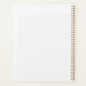 Minimalistische Rode Oranje Klaproos Persoonlijk Planner (Achterkant)