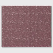 Minimalistische rode sneeuwvlok cadeaupapier (Vlak)