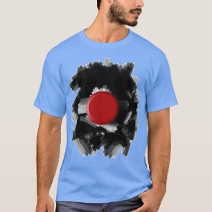 Minimalistische rode stip t-shirt